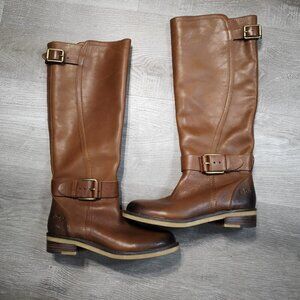Lucky Brand Ladies Size 6M Leather Upper Lined Brandy Angel Tall Boots